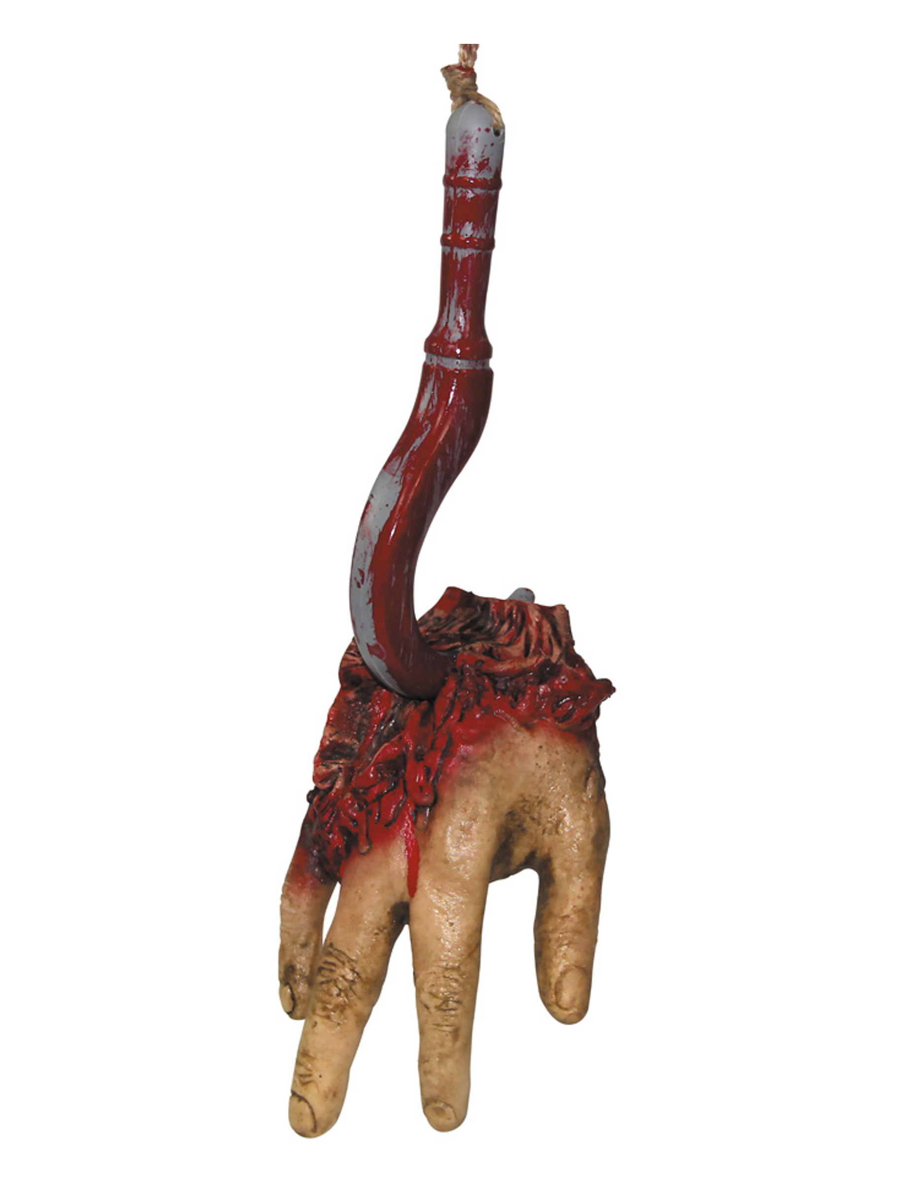 Blutige Hand auf Haken Halloween-Deko Blutige Hand auf Haken Halloween-Deko von PARTYPRO