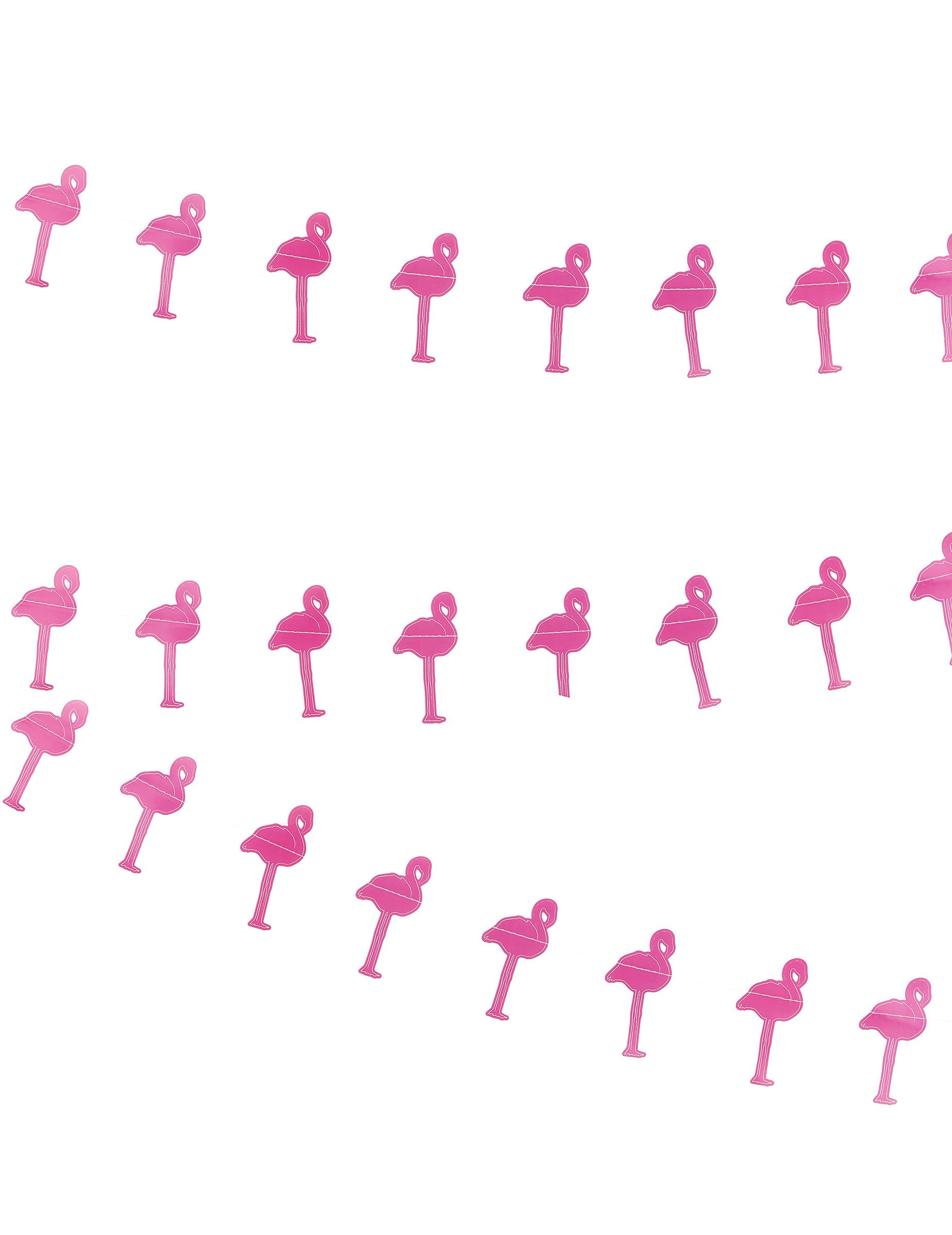 Girlande Flamingos kleine rosa Flamingos 3 m von PARTYPRO