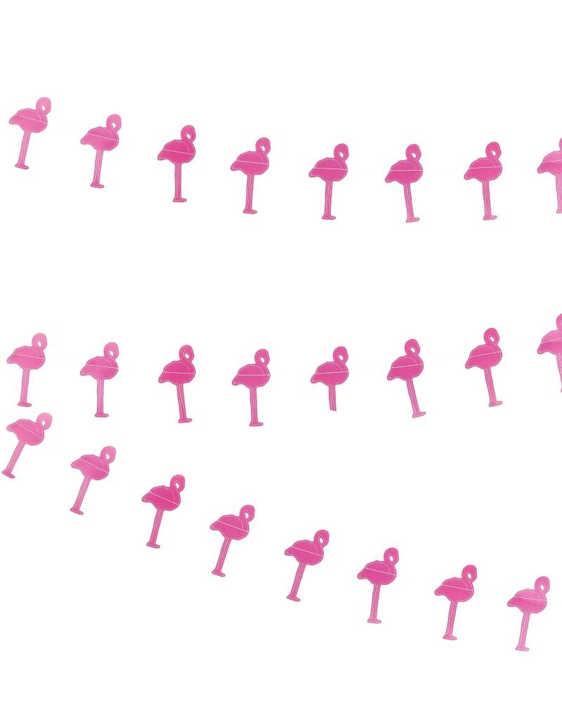 Girlande Flamingos kleine rosa Flamingos 3 m von PARTYPRO