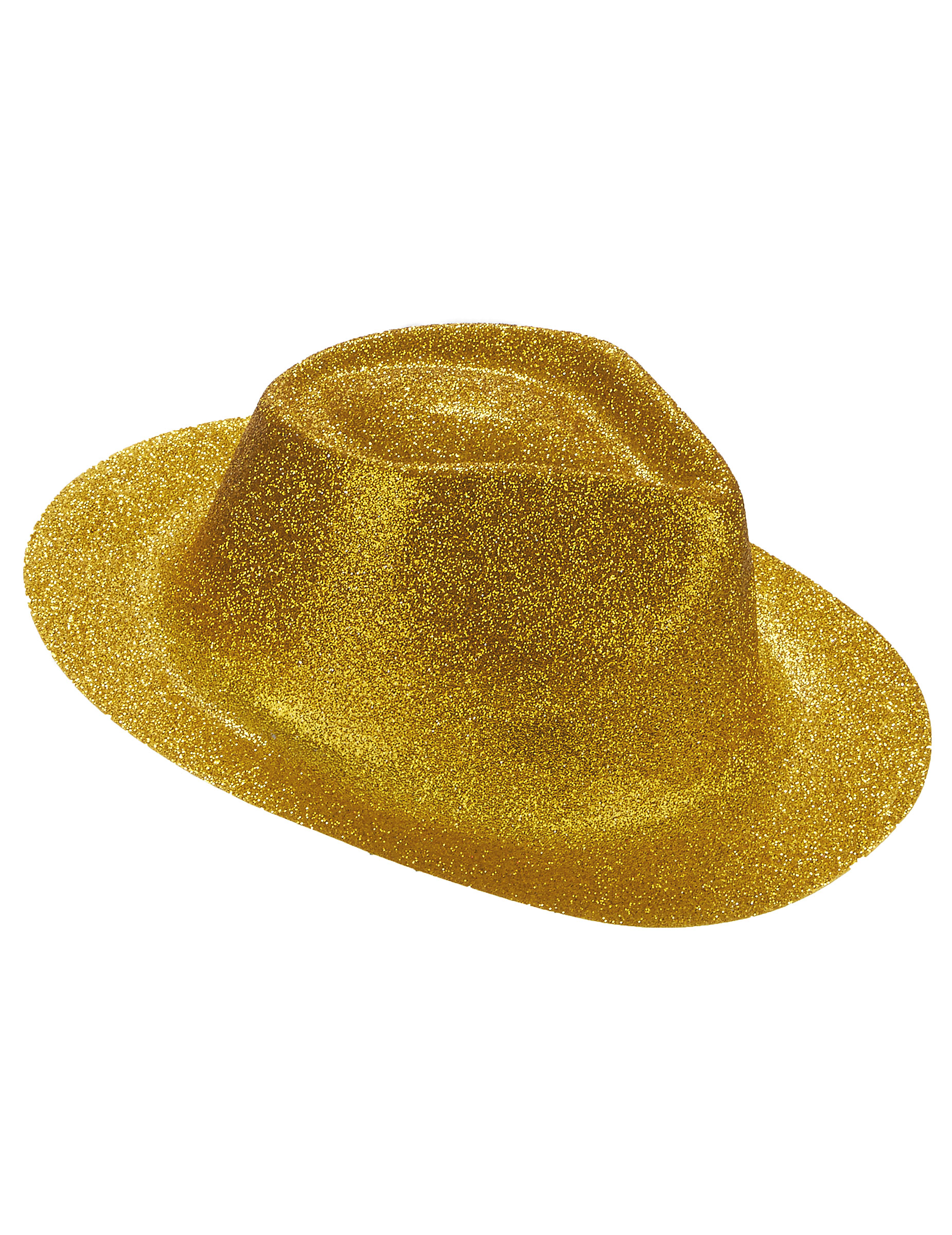 Glitzer Party-Hut für Erwachsene gold von KARNEVAL-MEGASTORE