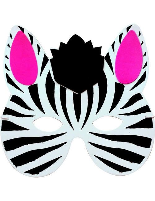 Maske Zebra für Kinder von PARTYPRO