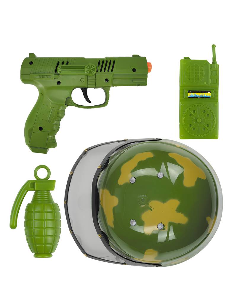 Militär Set für Kinder 4 teilig Spielset für kleine Soldaten Militär Set für Kinder 4 teilig Spielset für kleine Soldaten von PARTYPRO