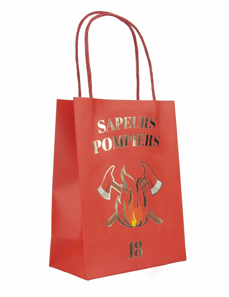 Papiergeschenktüten, Feuerwehr, 4 Stück, 20cm von PARTYPRO