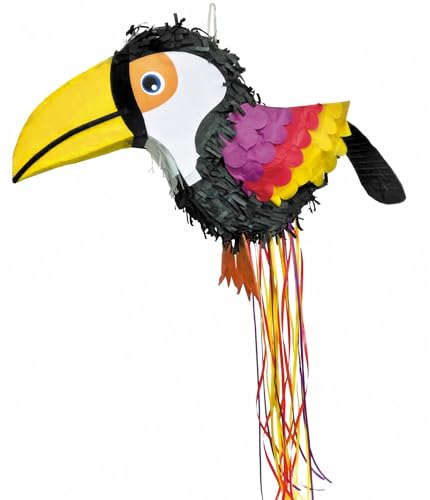 Pinata tropischer Tukan bunt 52 x 22 x 32 cm von PARTYPRO