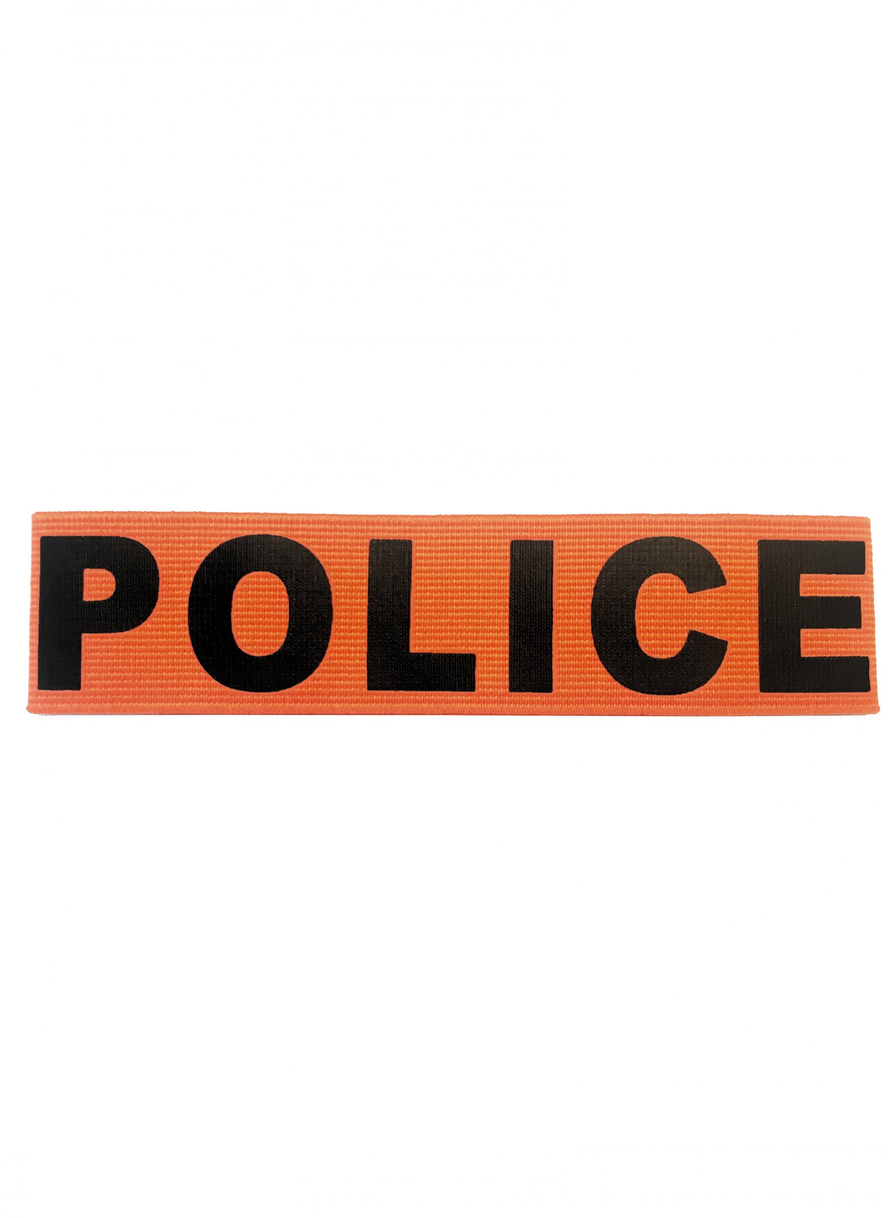 Polizei-Armbinde für Erwachsene Kostüm-Accessoire schwarz-orangefarben von PARTYPRO