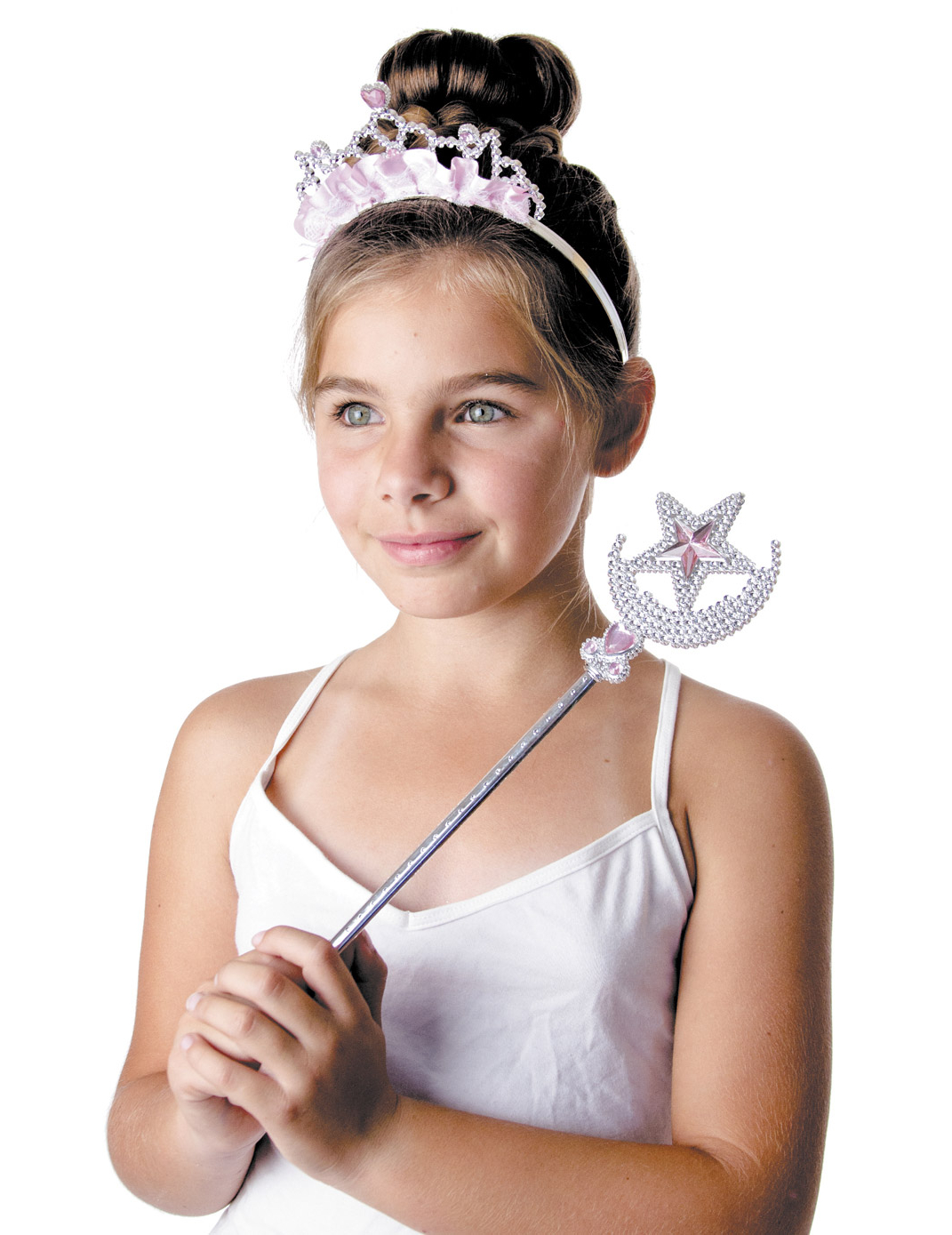 Prinzessinnenzubehör Krone und Stab pink Prinzessinnenzubehör Krone und Stab pink von PARTYPRO