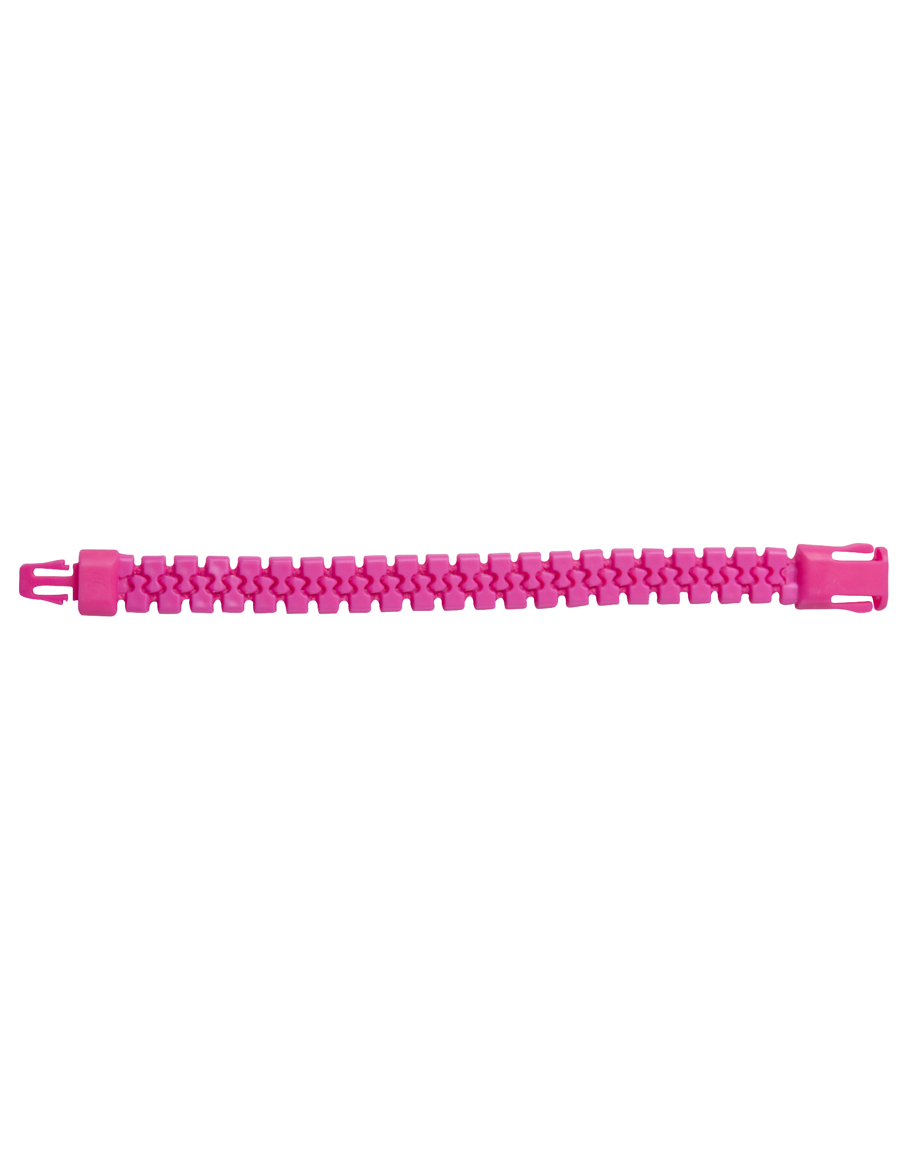 Reissverschluss-Armband pink von PARTYPRO