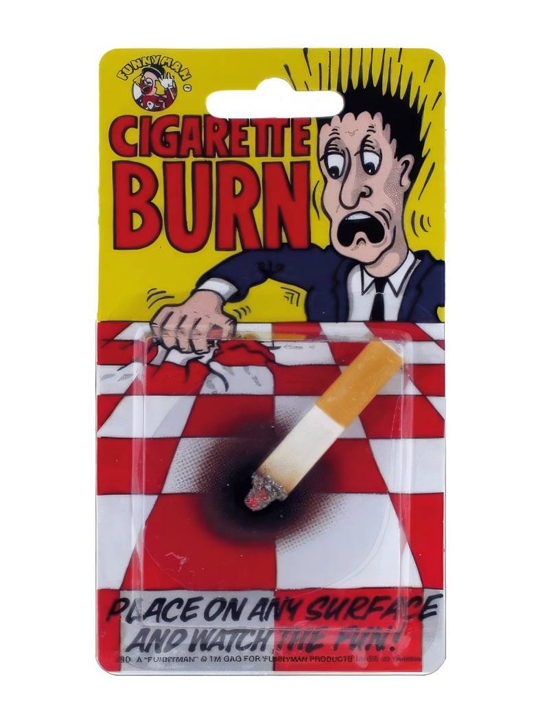 Scherzartikel Zigarette Brandfleck für alle von PARTYPRO