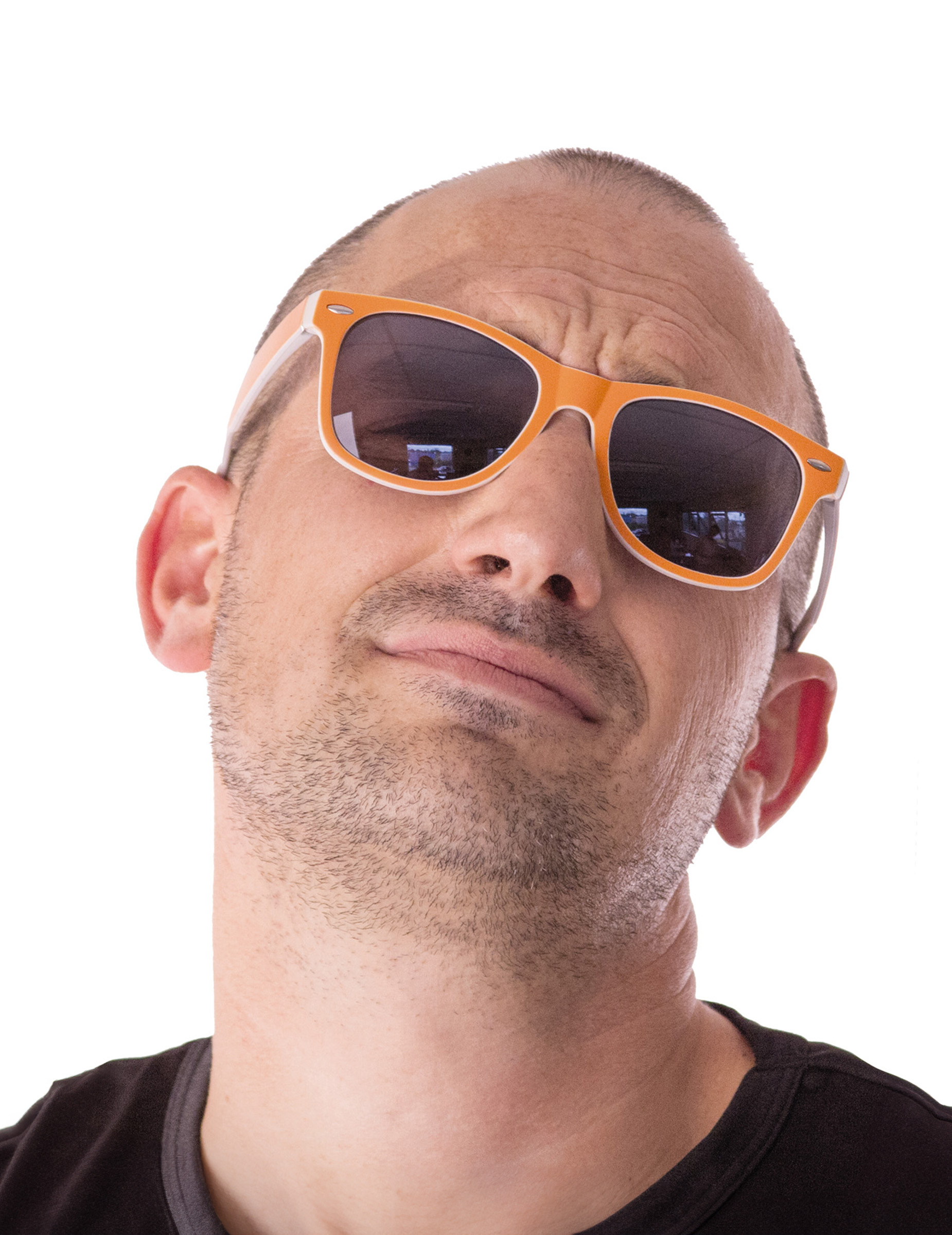 Sonnenbrille Accessoire Sommer orange-schwarz Sonnenbrille Accessoire Sommer orange-schwarz von PARTYPRO