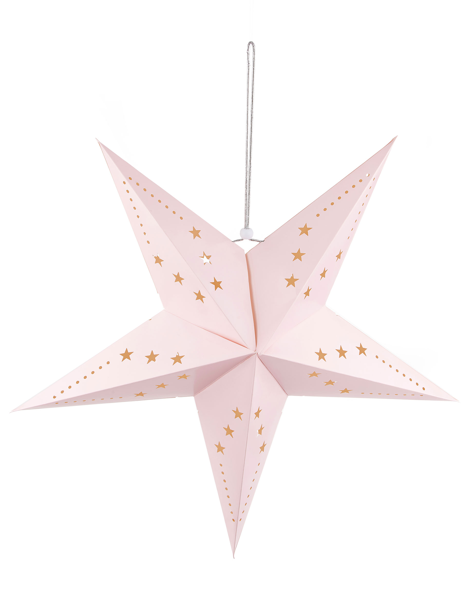 Sternen-Laterne rosa 60 cm von PARTYPRO