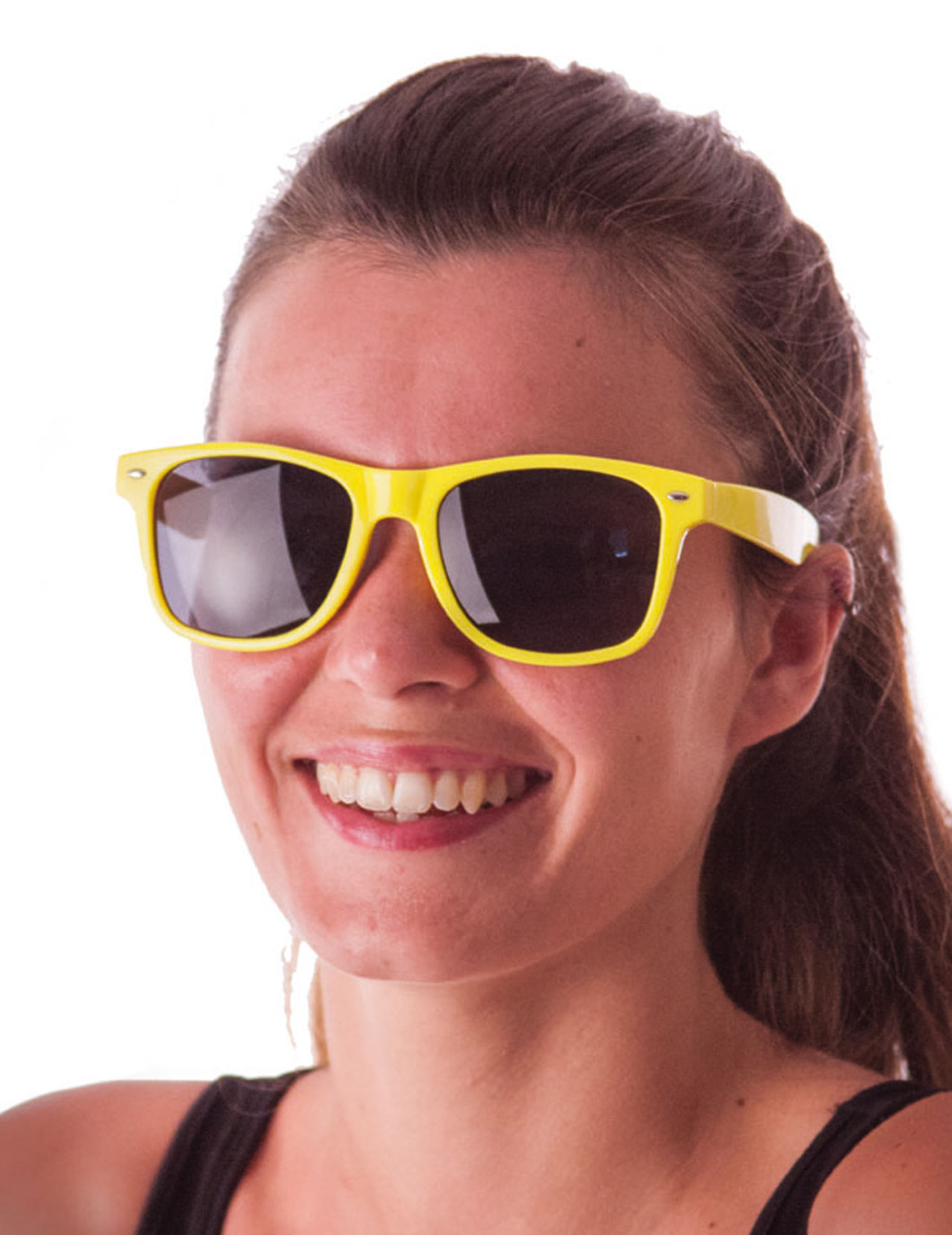 Stylishe Sonnenbrille für Erwachsene neongelb von PARTYPRO