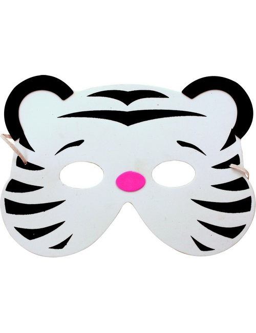 Tiger-Maske für Kinder weiss Tiger-Maske für Kinder weiss von PARTYPRO