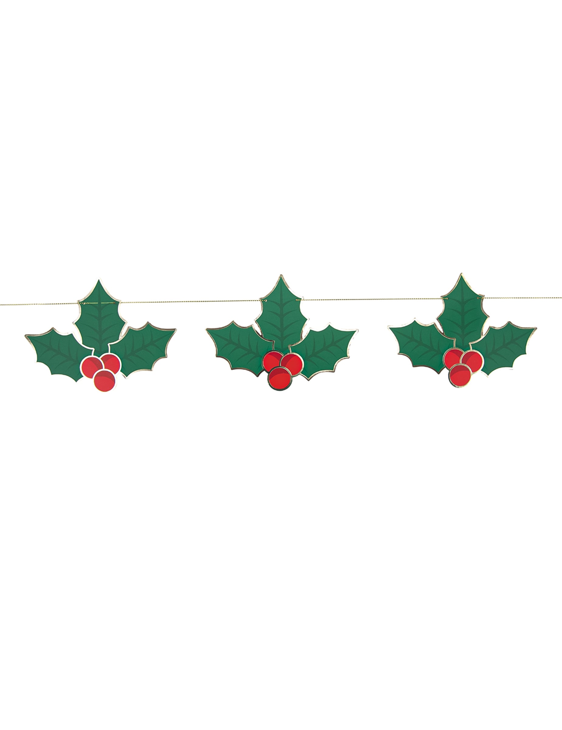 Weihnachtsguirlande Stechpalme 3m aus Karton Weihnachtsguirlande Stechpalme 3m aus Karton von PARTYPRO