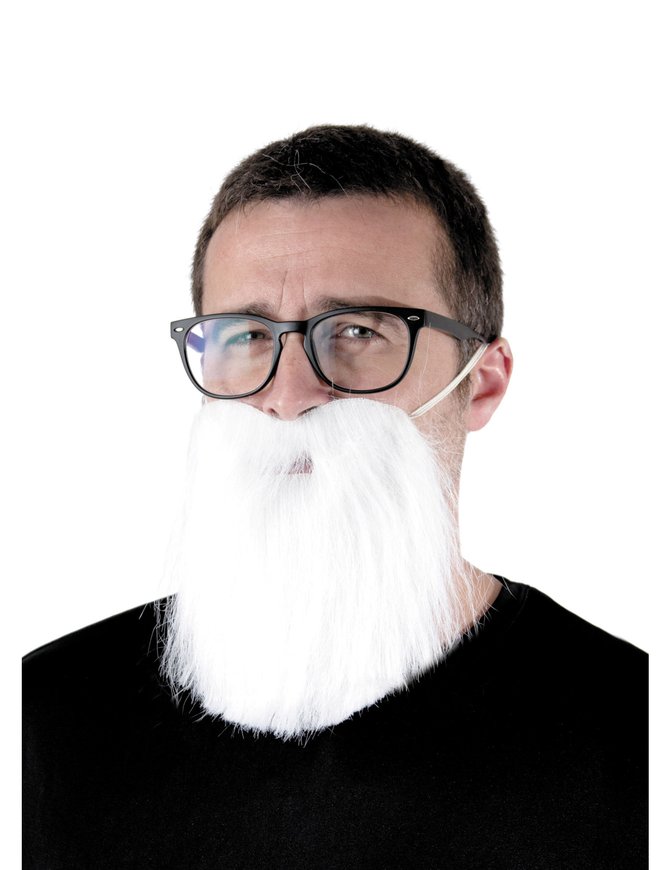 Weihnachtsmann-BartKostümaccessoire weiss Weihnachtsmann-BartKostümaccessoire weiss von PARTYPRO