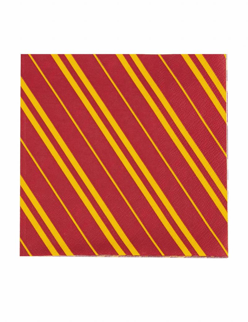 Zauberer-Servietten Halloween-Tischdeko 16 Stück rot-gelb 33x33 cm von PARTYPRO