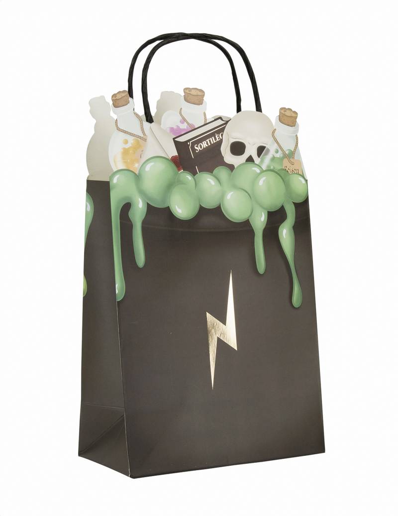 Zauberlehrling-Geschenktüten 4 Stück bunt 20 cm von PARTYPRO