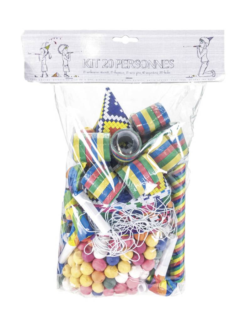 buntes Kotillon Set für 20 Personen von PARTYPRO