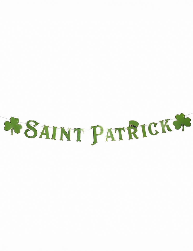festliche St. Patrick's Day Girlande grün 2m von PARTYPRO