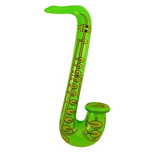 Aufblasbar Saxophone - 75cm Länge. Kommt in Ausgewählte Farben von PARTYRama