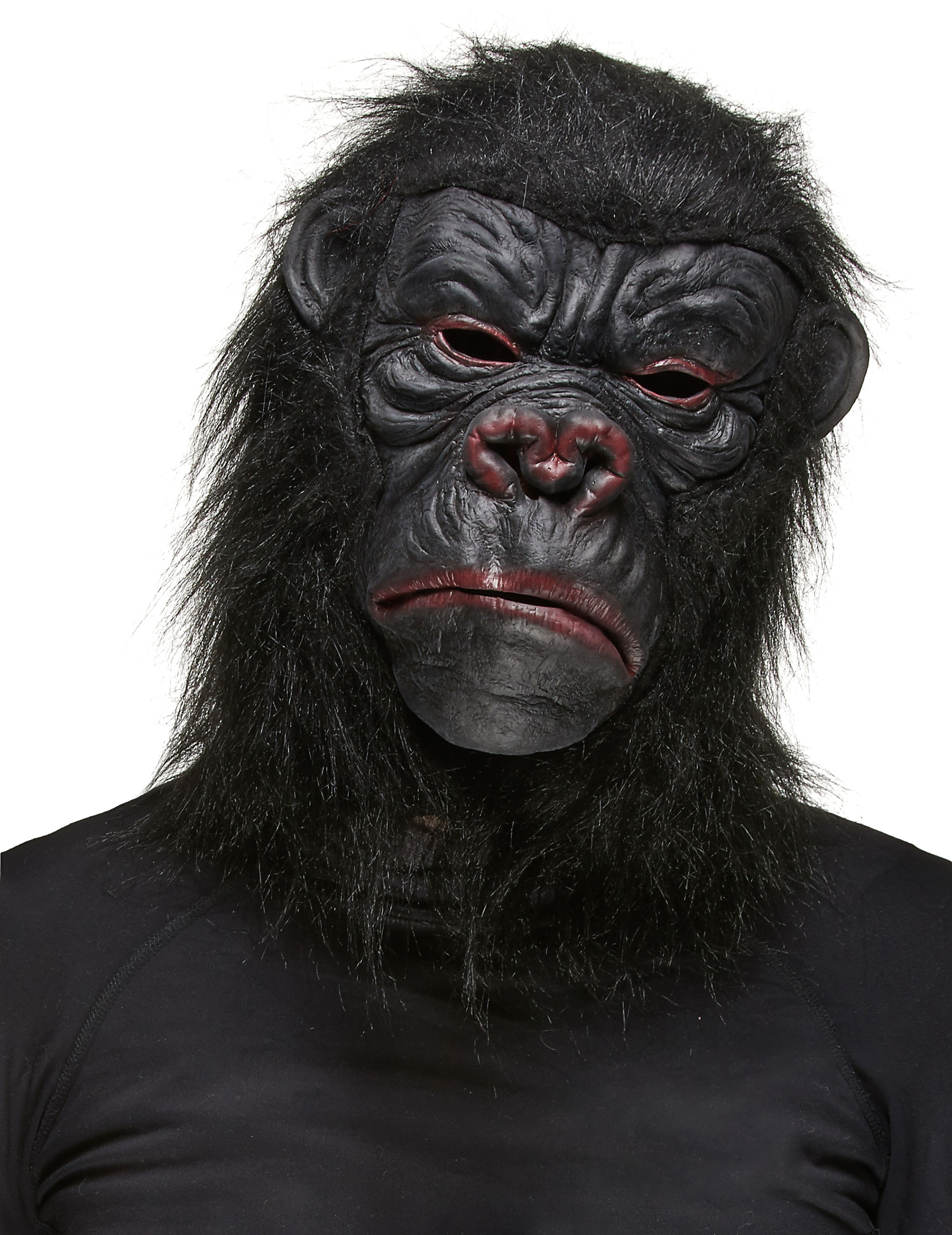 Affe Maske Gorilla schwarz von KARNEVAL-MEGASTORE