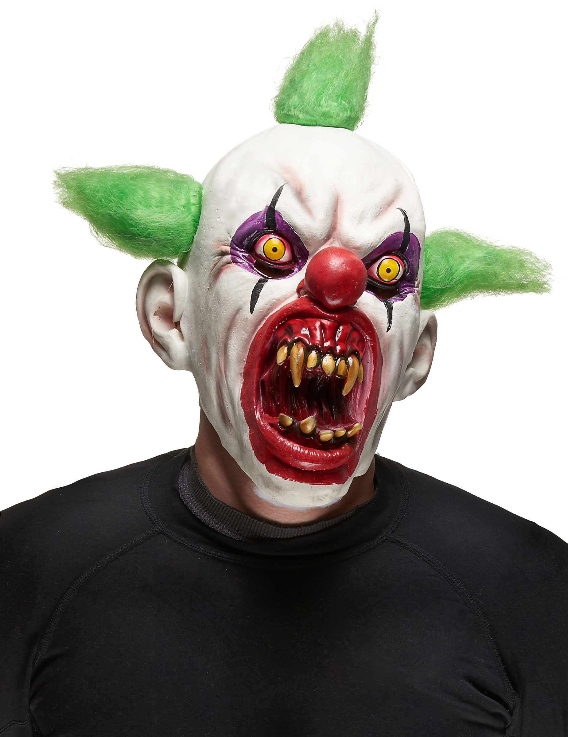 Halloween Clown Maske bunt von KARNEVAL-MEGASTORE