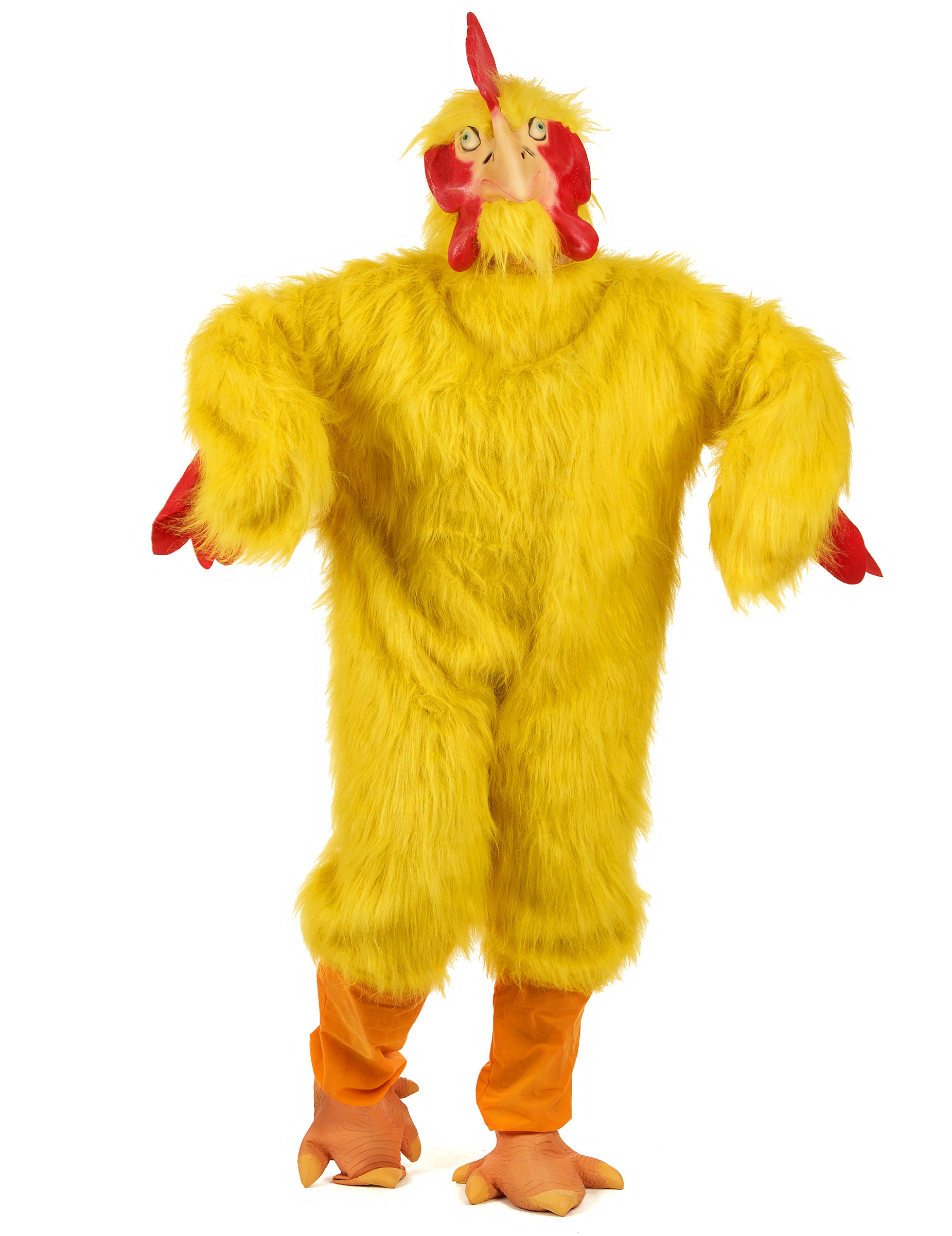 Huhn Tierkostüm unisex gelb von KARNEVAL-MEGASTORE