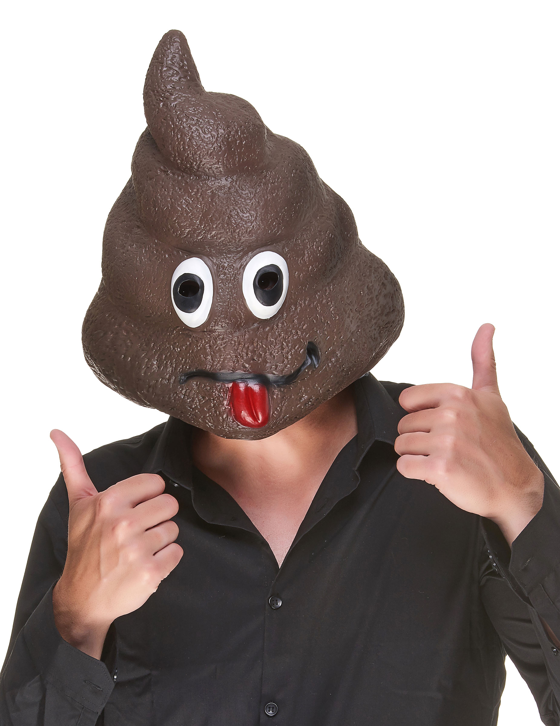 Hundehaufen-Maske braun Hundehaufen-Maske braun von KARNEVAL-MEGASTORE