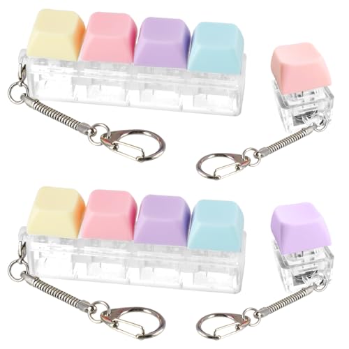 PASDUCHAS 4 x Fidget Tastatur-Klicker, Stressabbau-Tastatur, Klick-Spielzeug von PASDUCHAS