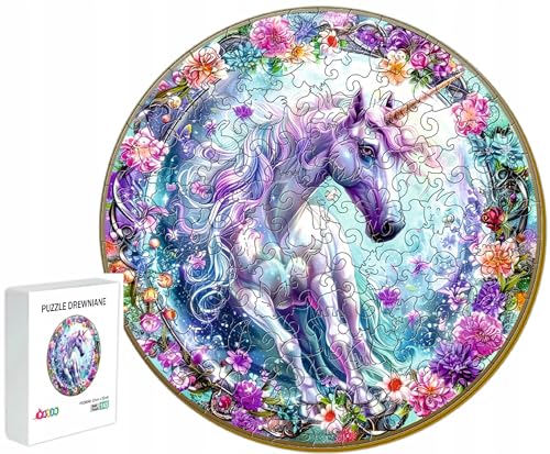 PASJO - Holzpuzzle Erwachsene mit Einhornmotiv 145 Teile 22x22 cm - Geschenkidee für Kinder - Holz Puzzle Einhorn - Einzigartige Tierförmige Holz-Puzzle - Creative Jigsaw aus Holz für Erwachsene PASJO - Holzpuzzle Erwachsene mit Einhornmotiv 145 Teile 22x22 cm - Geschenkidee für Kinder - Holz Puzzle Einhorn - Einzigartige Tierförmige Holz-Puzzle - Creative Jigsaw aus Holz für Erwachsene von PASJO