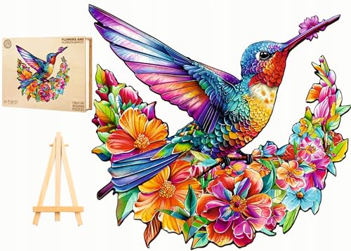 PASJO - Holzpuzzle Erwachsene mit Vögelmotiv 260 Teile 31,6x34 cm - Geschenkidee für Kinder - Holz Puzzle Vögel - Einzigartige Tierförmige Holz-Puzzle - Creative Jigsaw aus Holz für Erwachsene PASJO - Holzpuzzle Erwachsene mit Vögelmotiv 260 Teile 31,6x34 cm - Geschenkidee für Kinder - Holz Puzzle Vögel - Einzigartige Tierförmige Holz-Puzzle - Creative Jigsaw aus Holz für Erwachsene von PASJO