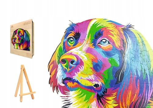 PASJO Holzpuzzle Erwachsene mit Hundemotiv 293 Teile 31,7x29,7 cm Geschenkidee für Kinder Einzigartige Tierförmige Holz-Puzzle Creative Jigsaw aus Holz für Erwachsene von PASJO