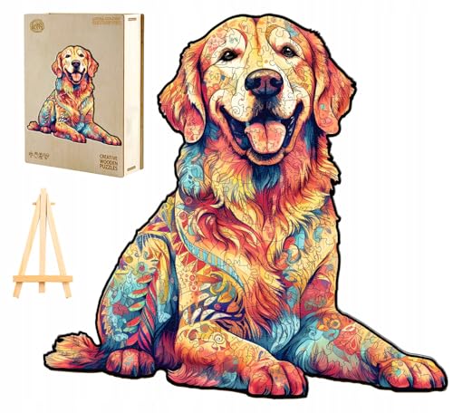 PASJO Holzpuzzle Erwachsene mit Hundemotiv 300 Teile 40x38 cm Geschenkidee für Kinder Hund Einzigartige Tierförmige Puzzle Creative Jigsaw für Erwachsene PASJO Holzpuzzle Erwachsene mit Hundemotiv 300 Teile 40x38 cm Geschenkidee für Kinder Hund Einzigartige Tierförmige Puzzle Creative Jigsaw für Erwachsene von PASJO