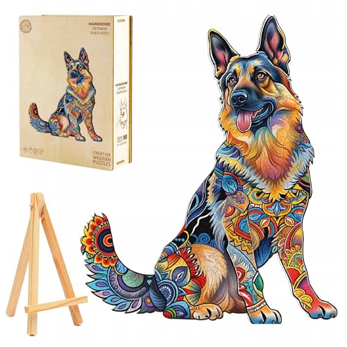 PASJO Holzpuzzle für Erwachsene Deutscher Schäferhund 225 Einzelteile Holzschachtel Mini-Staffelei Wooden Puzzle PASJO Holzpuzzle für Erwachsene Deutscher Schäferhund 225 Einzelteile Holzschachtel Mini-Staffelei Wooden Puzzle von PASJO
