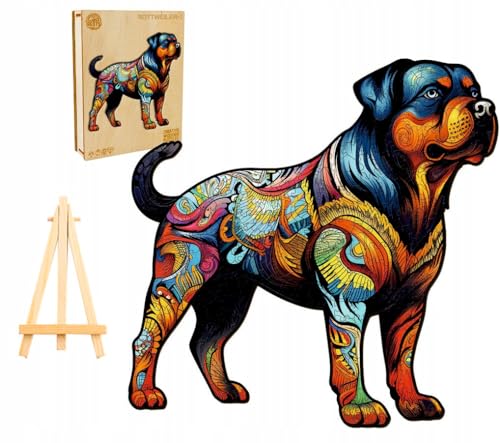 PASJO Holzpuzzle mit Hundemotiv 300 Teile 34,5x34,7 cm Geschenkidee für Kinder Hund Einzigartige Tierförmige Holz-Puzzle Creative Jigsaw aus Holz für Erwachsene PASJO Holzpuzzle mit Hundemotiv 300 Teile 34,5x34,7 cm Geschenkidee für Kinder Hund Einzigartige Tierförmige Holz-Puzzle Creative Jigsaw aus Holz für Erwachsene von PASJO
