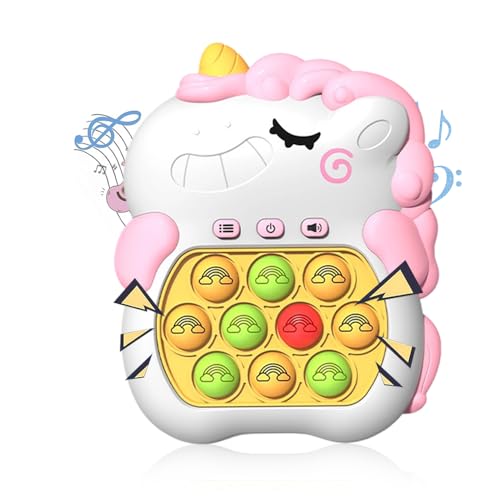 Bubble Pop it Elektronisches Spiel,Quick Push Bubble Game for Kids & Adults,Bubble Pop Game Quick Push,Pop It Fidget Elektronisches Sensorspiel,Puzzle Spielmaschine(Einhorn) von PASLFC