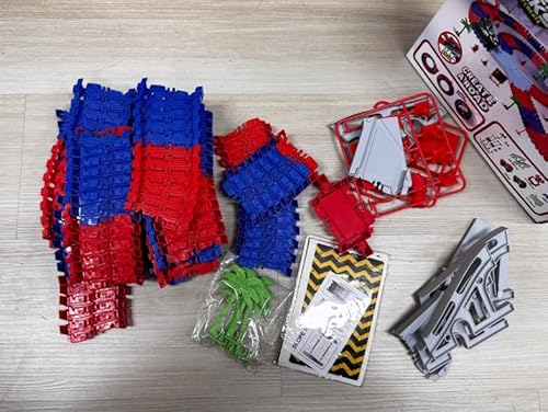 PATEMZON Autorennbahn Spielzeug, Spide Triebwagen, Autobahn Spielzeug mit 2 Autos, 208 PCS Flexibel 360° Looping Autorennbahn Rennbahn, Geschenk für Kinder 3 4 5 6 7 Jahre alt Rennspielzeug PATEMZON Autorennbahn Spielzeug, Spide Triebwagen, Autobahn Spielzeug mit 2 Autos, 208 PCS Flexibel 360° Looping Autorennbahn Rennbahn, Geschenk für Kinder 3 4 5 6 7 Jahre alt Rennspielzeug von PATEMZON