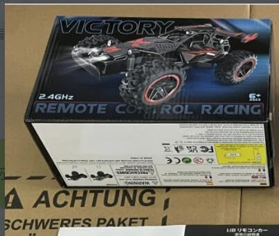 PATEMZON Ferngesteuertes Auto, 2.4GHz 2WD RC Auto mit LED Blinken, 1:18 15km/h Wiederaufladbares RC Buggy, Fernbedienung Offroad Spielzeugauto für Jungen und Mädchen ab 6 Jahre, Rot PATEMZON Ferngesteuertes Auto, 2.4GHz 2WD RC Auto mit LED Blinken, 1:18 15km/h Wiederaufladbares RC Buggy, Fernbedienung Offroad Spielzeugauto für Jungen und Mädchen ab 6 Jahre, Rot von PATEMZON