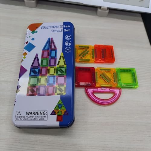 PATEMZON Magnetische Bausteine Mini, Magnetspielzeug Set 43PCS, Magnetbausteine Kinder Reiseset Magnet Spiel Tiles, Magnetic STEM Montessori Spielzeug Geschenk ab 3+ Jahre Junge Mädchen PATEMZON Magnetische Bausteine Mini, Magnetspielzeug Set 43PCS, Magnetbausteine Kinder Reiseset Magnet Spiel Tiles, Magnetic STEM Montessori Spielzeug Geschenk ab 3+ Jahre Junge Mädchen von PATEMZON