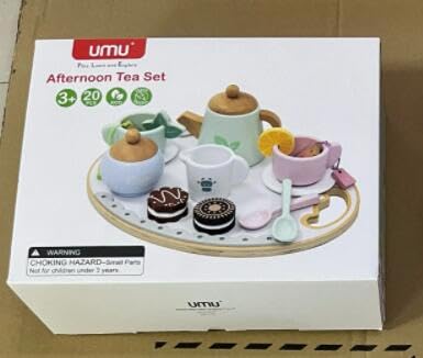 PATEMZON Teeservice aus Holz für Kinde, Kinderküche Zubehör Teeset aus Holzs Kinder, Holz Teeservice Spielset mit Bunte Tassen, Zitronenscheiben, Teebeutel, Teeparty Spielküche Rollenspiele Geschenk PATEMZON Teeservice aus Holz für Kinde, Kinderküche Zubehör Teeset aus Holzs Kinder, Holz Teeservice Spielset mit Bunte Tassen, Zitronenscheiben, Teebeutel, Teeparty Spielküche Rollenspiele Geschenk von PATEMZON