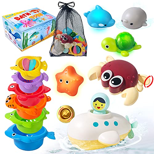 Badespielzeug für Baby Kinder, Badewannenspielzeug mit Stapelbecher, Wasserspielzeug für Duschen und Schwimmen, Geschenk für 3 4 5 6 7 8+ Jahre Kleinkind Jungen Mädchen Badespielzeug für Baby Kinder, Badewannenspielzeug mit Stapelbecher, Wasserspielzeug für Duschen und Schwimmen, Geschenk für 3 4 5 6 7 8+ Jahre Kleinkind Jungen Mädchen von PATIFEED