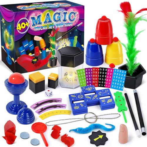 PATIFEED Zauberkasten, Zaubertricks für Kinder, 40 Zaubertricks mit Anleitung für Mädchen und Jungen, Weihnachten Geburtstag Geschenk Spielzeug für Kinder im Alter von 6 7 8 9 10 11 12 Jahr Alt PATIFEED Zauberkasten, Zaubertricks für Kinder, 40 Zaubertricks mit Anleitung für Mädchen und Jungen, Weihnachten Geburtstag Geschenk Spielzeug für Kinder im Alter von 6 7 8 9 10 11 12 Jahr Alt von PATIFEED