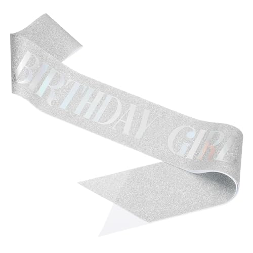 PATIKIL Geburtstag Schärpe, Geburtstagsschärpe Birthday Queen, Satin Schärpe, Geburtstagskönigin mit Sicherheitsnadel, Geburtstagszubehör für Damen, Silber Fantasy PATIKIL Geburtstag Schärpe, Geburtstagsschärpe Birthday Queen, Satin Schärpe, Geburtstagskönigin mit Sicherheitsnadel, Geburtstagszubehör für Damen, Silber Fantasy von PATIKIL