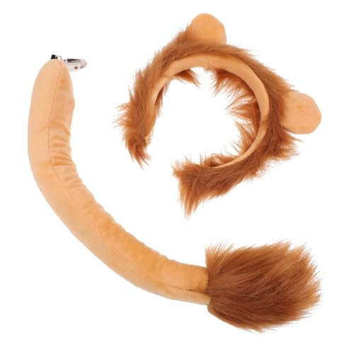 PATKAW 1 Set Halloween-Kostüm Tier-Löwenohren-Stirnband -Kostüm-Set Für Jugendliche Erwachsene von PATKAW