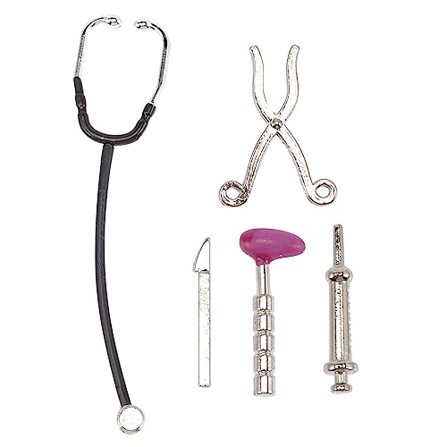 PATKAW 1 Set Mini-Puppenhaus-Pflegewerkzeuge: Miniatur-Stethoskop Mini-Arzt-Werkzeuge Für Mini- – Puppen-Arzt-Set Miniatur-Stethoskop-Puppe von PATKAW