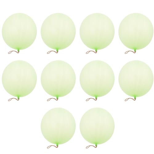 PATKAW 10 Stück Spielzeug-Punch-Ballons – Kein Druckballon Lustige Gefüllte Ballons Neon-Punschbälle Mit Gummigriff Für Party Geburtstag (Grün) von PATKAW