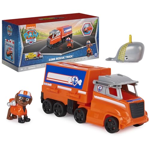 Paw Patrol, Big Truck Pups, Spielzeug-LKW verwandelt Sich von Zuma mit Sammelfigur, Spielzeug für Kinder ab 3 Jahren Paw Patrol, Big Truck Pups, Spielzeug-LKW verwandelt Sich von Zuma mit Sammelfigur, Spielzeug für Kinder ab 3 Jahren von PAW PATROL