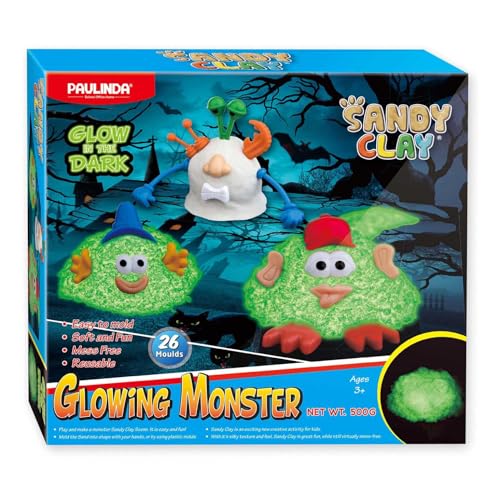 Glow in the Dark Speelzand Glowing Monsters, 500gr. Glow in the Dark Speelzand Glowing Monsters, 500gr. von PAULINDA