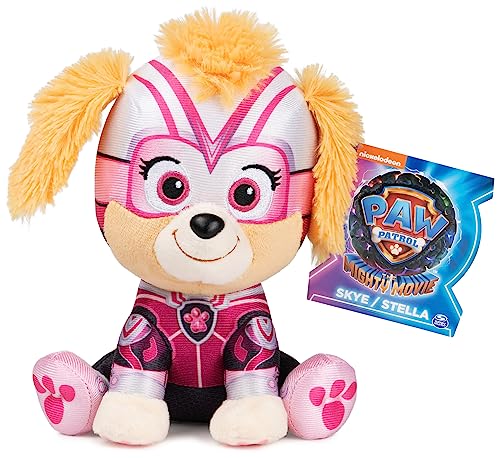 GUND PAW Patrol Der Mighty Kinofilm Skye, 15 cm - original Plüschtier zum Kinofilm 2023, ideal zum Nachspielen der Kinoabenteuer und als Lieblingskuscheltier, Spielzeug für Kinder ab 1 Jahr von GUND