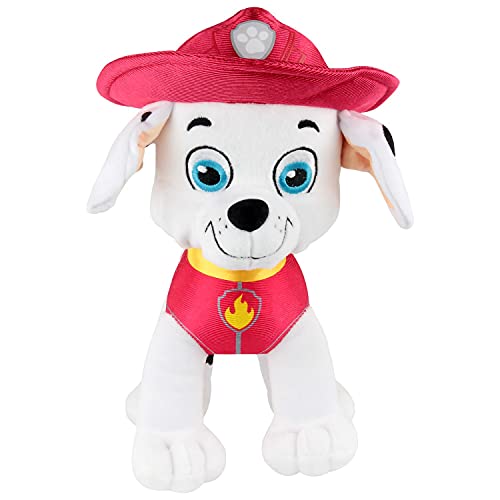 P:os 76964 PAW Patrol - Kuschel-Tier Hund Marshall, Helfer auf vier Pfoten, ca. 27,5 cm groß, süßes Plüsch-Tier zum Spielen und Kuscheln, ideal als Geschenk für Jungen und Mädchen von PAW PATROL