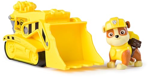 PAW PATROL, Baufahrzeug mit Rubble Spielfigur (Sustainable Basic Vehicle/Basis Fahrzeug), Spielzeug für Kinder ab 3 Jahren von PAW PATROL
